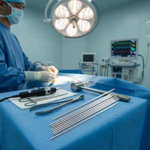 ชุดอุปกรณ์ผ่าตัดกระดูกสัตว์เลี้ยง Surgiright 10 ชิ้น/ชุด ทำจากสแตนเลสคุณภาพสูง แบบเกลียวบางส่วน ยี่ห้อ Kirschner - Product Image 3