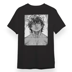 男性Tシャツ綿100% 夏服カジュアルウェア高品質カスタマイズ日本アニメマンルーズTシャツ