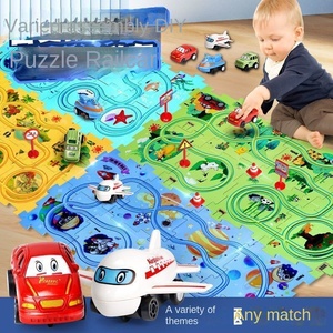 Coche Eléctrico de Pista para Niños con Dinosaurio, Juguetes Educativos de Plástico para Bebés, Ensamblado por Niños - Product Image 5