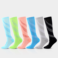 Chaussettes de course personnalisées pour jeunes, chaussettes de compression athlétique, chaussettes de sport élastiques, chaussettes antidérapantes, chaussettes de football, chaussettes hautes