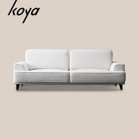 Projet Style Simple Cheep Populaire Appartement Bureau Blanc Tissu 2 3 Places Canapé de luxe