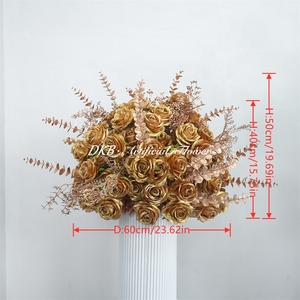 DKB <b>Artificial</b> <b>Flower</b> Ball Handmade Silk Centerpieces for Wedding Christmas Graduation-Customizable Size Color Realistic Design - Product Image 2
