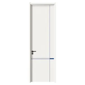 Modern Interior Room Polymer Doors Bathroom WPC Door With Door Frame