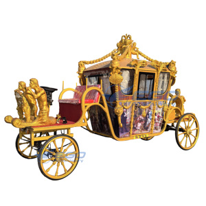 Carruaje de Caballos Personalizado para Bodas, Vagoneta Turística, Carruaje Real Eléctrico de Caballos en Venta - Product Image 1
