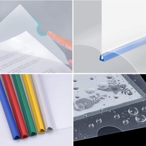 Bán Hot Top chất lượng nhựa thư mục tập tin với thanh trượt trượt Grip ràng buộc Thanh Trường Báo cáo Bìa rõ ràng <span class=keywords><strong>A4</strong></span> Cột Sống Thanh - Product Image 2