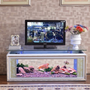 Woonkamer Goudvistank Watervrij <span class=keywords><strong>aquarium</strong></span> Glazen vloer Salontafel Achtergrond Muur TV-kast 1,5-2 meter - Product Image 1