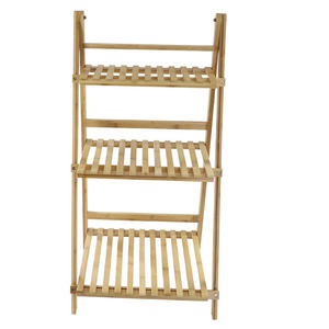 Multi-tiered indoor/outdoor flower <b>stand</b> for balconies, floor-standing, outdoor use, wooden flower <b>pot</b> rack, hanging plant - Product Image 2