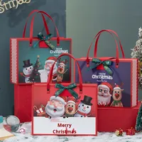 Vente en gros de sets de chaussettes et de gants magnétiques scotchés à la main Boîtes de livre de cadeaux de Noël Boîte d'emballage en carton pour bougies Emballage de Noël