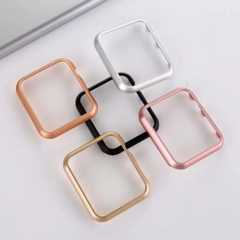 Metal Case for Apple Watch Series 8 7 41mm 45mm Aluminium Alloy Bumper Cases for iWatch 6 SE 5 40mm 44mm Frame Protective Cover
