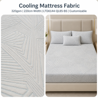 Tissu de matelas rafraîchissant personnalisable 320 g/m² 220 cm Doux pour taies d'oreiller, draps-housses et housses de matelas REACH