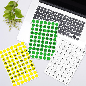 Etichette Adesive in PVC con Numeri, Piccole e Rotonde, Impermeabili, Ecologiche, Personalizzabili, Decorative - Product Image 3