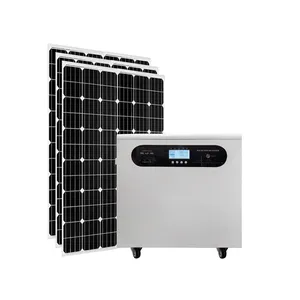 Frekuensi tinggi 220v 3kw 5kw penyimpanan energi surya catu daya baterai penyimpanan energi dengan Inverter surya
