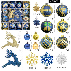 Logotipo personalizado y tamaño de bolas artesanales adornos navideños hechos a mano para <span class=keywords><strong>pintar</strong></span> el árbol colgante montar juego de bolas de <span class=keywords><strong>Navidad</strong></span> - Product Image 5