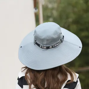 Wholesale Summer Travel Hat Large Brim Bucket Hat Sun Protection Visor Fashion Outdoor Sun Hat