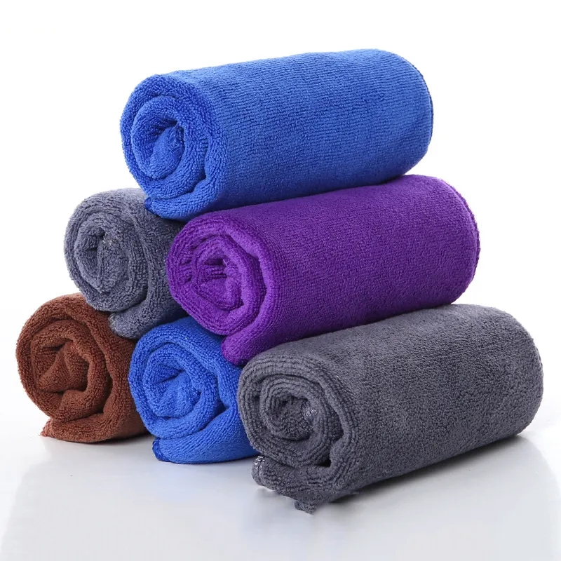 Toalhas de banho de microfibra baratas e de secagem rápida, toalhas de microfibra de peluquería, toalhas de salão de microfibra para lavar, toalha de microfibra