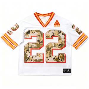 Оптовые поставки с фабрики: высококачественные сетчатые футболки для американского футбола из 100% полиэстера с сублимационной печатью, на заказ для команд и клубов - Product Image 1