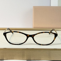 Lunettes optiques pour femmes de style designer de haute qualité, monture en acétate, verres transparents, lunettes de prescription tendance pour femmes