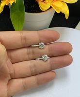 Boucles d'oreilles en argent 925 en gros, style simple et tendance, boucles d'oreilles de fiançailles pour mariée, usage quotidien pour femme, choix de cadeau