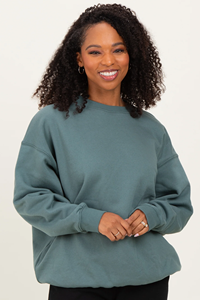 Sweat-shirt de maternité confortable et ample pour femme, en polaire, à épaules tombantes, pour l'allaitement, haut de <span class=keywords><strong>grossesse</strong></span> - Product Image 3