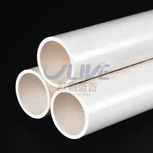 Tubo de plástico pvc de alta temperatura, 18mm, 22mm, 30mm, 34mm, 36mm, 40mm de diámetro, 45mm, 70mm de diámetro, fabricante