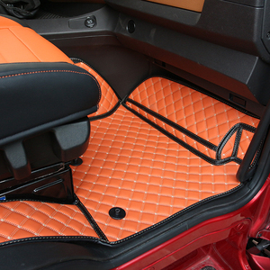 Tapis de sol intérieur de camion en cuir résistant à l'usure et anti-salissure personnalisé OEM Kenworth Hino Shaanxi Automobile - Product Image 2