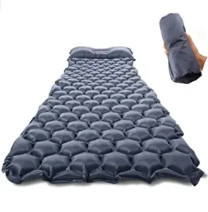 沃奇户外批发充气防水沙滩野营床垫超轻TPU睡垫带枕头