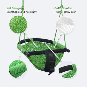 Balançoire pour tout-petits Ropecube et siège de balançoire pour enfants robustes-balançoire réglable 2 en 1 pour bébé et enfant en bas âge pour une utilisation intérieure et extérieure - Product Image 4