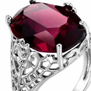 Anello Floreale Traforato Viola per Donne, Anello Minimalista alla Moda - Product Image 4