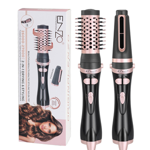 Spazzola ad Aria Calda Rotante Automatica <span class=keywords><strong>ENZO</strong></span> 2 in 1 ad Alta Potenza 1000W con Rotazione a 45 Gradi - Product Image 1