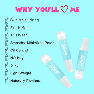 Apprêt de maquillage mat compact organique de haute qualité, meilleur apprêt de maquillage pour le <span class=keywords><strong>visage</strong></span> mat imperméable à l'eau de marque privée - Product Image 3