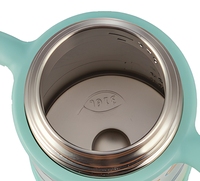 PINKAH Gourde isotherme en acier inoxydable à double paroi anti-fuite 280 ml (10 oz) avec paille pour enfants, idéale pour l'école