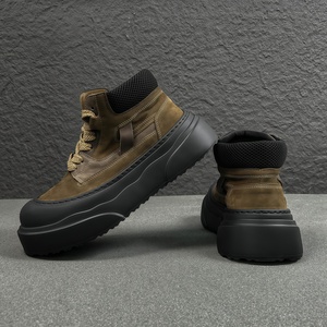 <span class=keywords><strong>Botas</strong></span> de Trabajo para Hombre, de Media Caña, para Invierno, con Suela Gruesa, Antideslizantes, Transpirables, con Diseño a Cuadros, para Motocicleta - Product Image 3