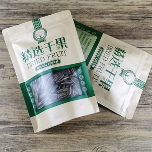 ถุงกันกลิ่น ถุงซีลปิดได้พร้อมหน้าต่างแบบด้าน ถุงฟอยล์แบบตั้งได้สำหรับบรรจุภัณฑ์ถั่ว ขนม และอาหารแห้ง - Product Image 1