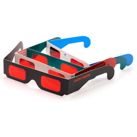 Lunettes de décodeur espionnes, lunettes de révélation secrète, lentilles bleues, papier 3D, lunettes de décodeur secrète