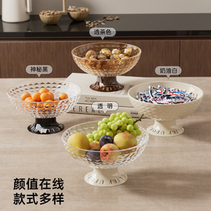Fruit Bowl <b>Plastic</b> Large Capacity Simple Design For Living Room <b>Kitchen</b> Fruit Platter - Product Image 3