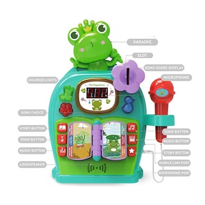 Machine de karaoké multifonctionnelle pour enfants, machine électrique éducative pour raconter des histoires, jouet d'apprentissage musical pour bébé avec microphone - Product Image 3