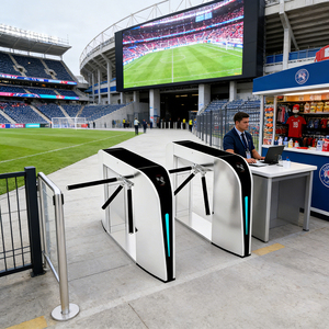 Zugangskontrolle für Fitnessstudios: Drehsperre mit RFID-QR-Code-Leser, Edelstahl, Hüfthöhe, Sicherheitsbarriere, Eingang, IP68 - Product Image 4