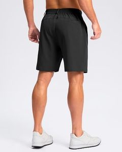 2025 <span class=keywords><strong>pantalones</strong></span> <span class=keywords><strong>cortos</strong></span> de <span class=keywords><strong>trabajo</strong></span> de Golf para <span class=keywords><strong>hombre</strong></span>, 7 ", ligeros, de secado rápido, elásticos, informales, 3 bolsillos, cómodos, XXS, <span class=keywords><strong>pantalones</strong></span> <span class=keywords><strong>cortos</strong></span> de entrenamiento sólidos, Pudolla, logotipo medio - Product Image 3