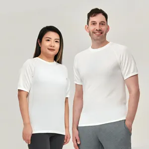 T-Shirt Uomo Herren High Quality Screen Printed Plain Manufactures Blank White Custom Slim Fit Tshirt T Shirt