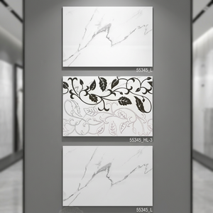 Carreau de marbre en céramique aspect agate 300x450mm brillant rectifié mural imprimé numérique 12x18 pouces salle de bain vitrée industrielle extérieure - Product Image 2