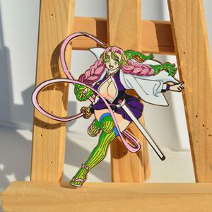 Figura <span class=keywords><strong>de</strong></span> Anime Estilo Japonés, Demon Slayer, Artesanía en Metal, Mitsuri Kanroji, Tanjirou Kamado, Pins Metálicos, Regalo <span class=keywords><strong>de</strong></span> Moda - Product Image 2