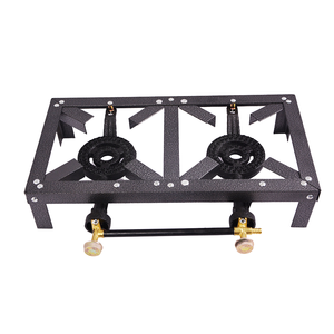 C02B Poêle à flamme <span class=keywords><strong>en</strong></span> acier à <span class=keywords><strong>angle</strong></span> <span class=keywords><strong>de</strong></span> table <span class=keywords><strong>de</strong></span> <span class=keywords><strong>cuisson</strong></span> à gaz <span class=keywords><strong>en</strong></span> fonte à 2 brûleurs pour le camping et la maison Classe a Efficacité énergétique pour l'extérieur et l'hôtel - Product Image 1