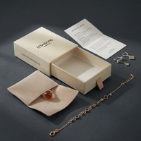 Boîtes rigides en carton recyclable avec fermeture magnétique, impression personnalisée, boîtes uniques pour petites filles, boîte à bijoux pour boucles d'oreilles et colliers