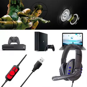 Auriculares Gaming Profesionales Circumaurales Con Luz LED Y Micrófono, Modo Dual Con Cable E Inalámbrico, Cable de 2.55M, De EGTMA - Product Image 4