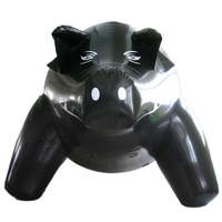 Pig noir gonflable en PVC personnalisé