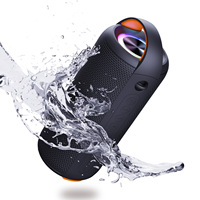 2025 Portable pour haut-parleur Bluetooth LED Mini caisson de basses sans fil étanche maison KTV grand Volume fente pour carte pour les fêtes WIFI