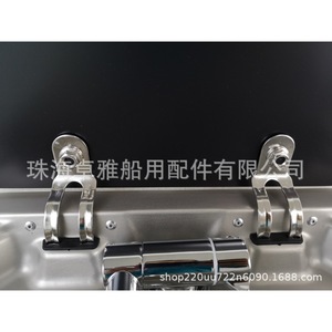 GR-586 420*370*145mm Couvercle en verre trempé avec évier en acier inoxydable Utilisation marine pour VR et yachts - Product Image 3