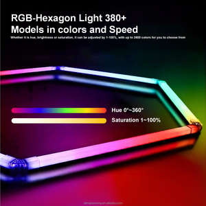 Vente directe d'usine Télécommande personnalisée Hexagon Lighting Rgb Led Work Light 24V Car Detailing Lights - Product Image 3