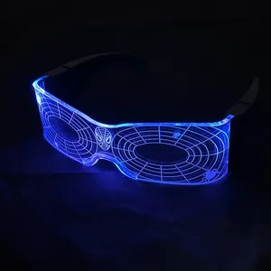 Colorato incandescente Cosplay <span class=keywords><strong>Spider</strong></span> Hero occhiali da sole notte fresco decorazione per gli uomini e le donne decorazioni per le feste - Product Image 2