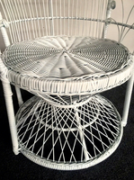 Chaise en rotin en osier pur fait à la main d'usine chaises de salon de jardin extérieur moderne chaises de paon chaise de loisirs d'intérieur de balcon de patio